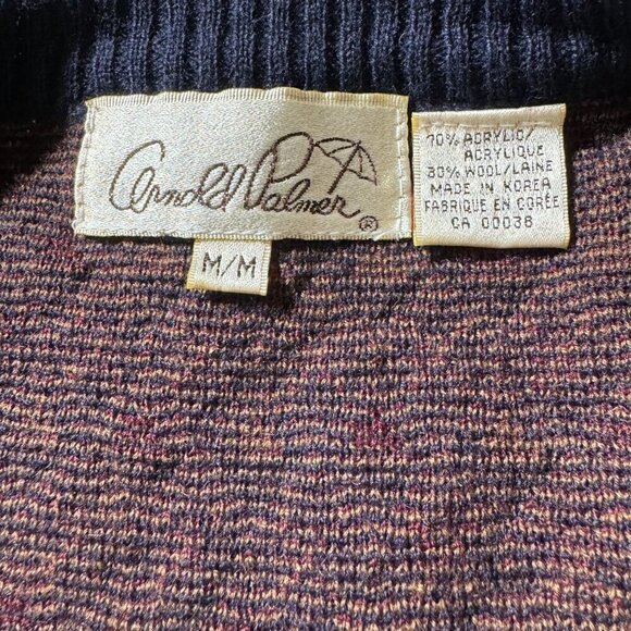 Arnold Palmer Vintage V-Neck Knit Sweater Vest - Picture 6 of 6